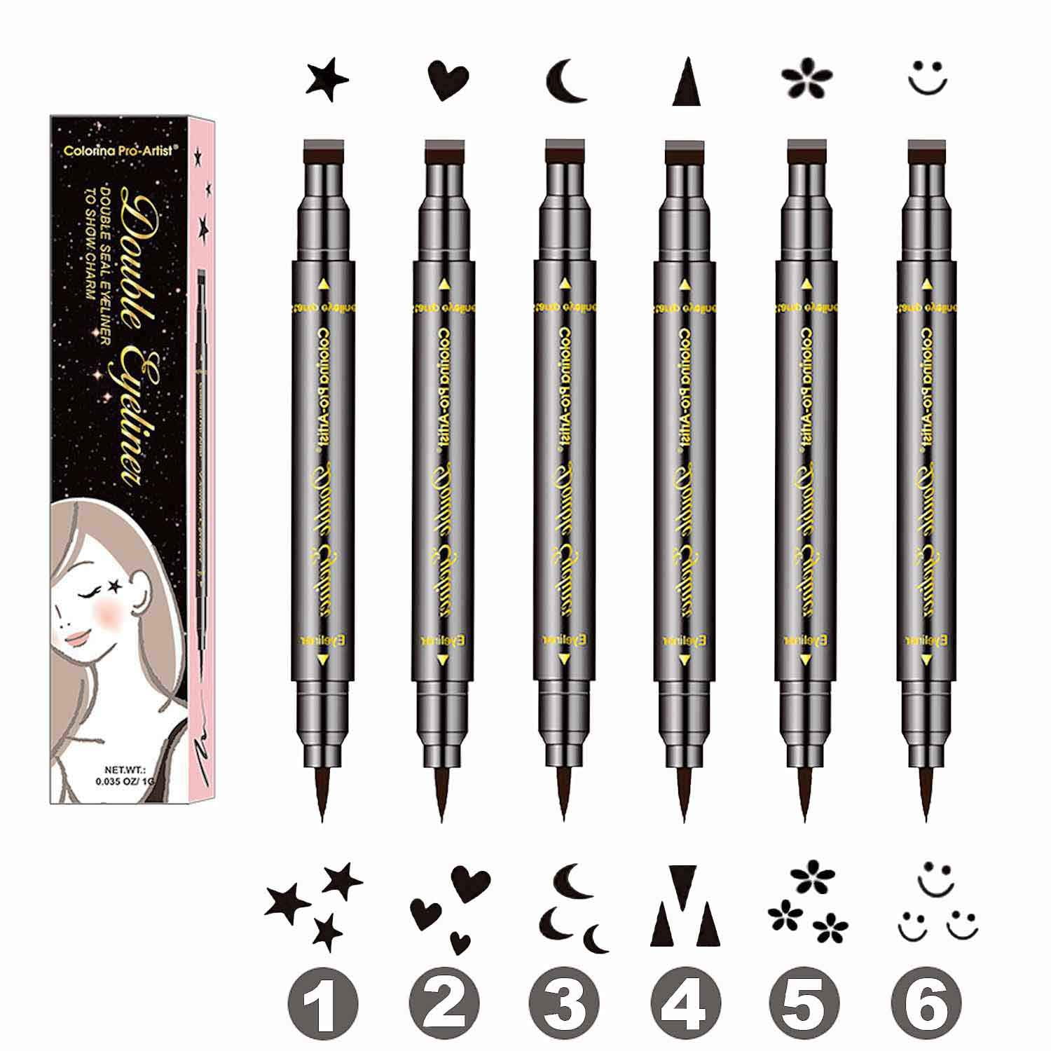 8 Stamper Markers different colours Star, Smiley, Heart Stamp on each pen 