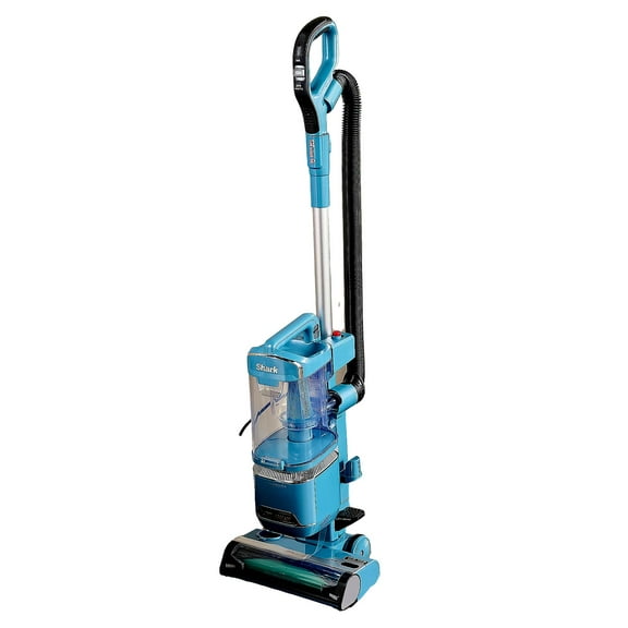 Restored Shark QU490QBL Detect Lift-Away Upright Vacuum with PowerFins Detect Corded Self-Cleaning Brushroll, Anti-Allergen and Odor Neutralizer Technology-Blue (Refurbished)