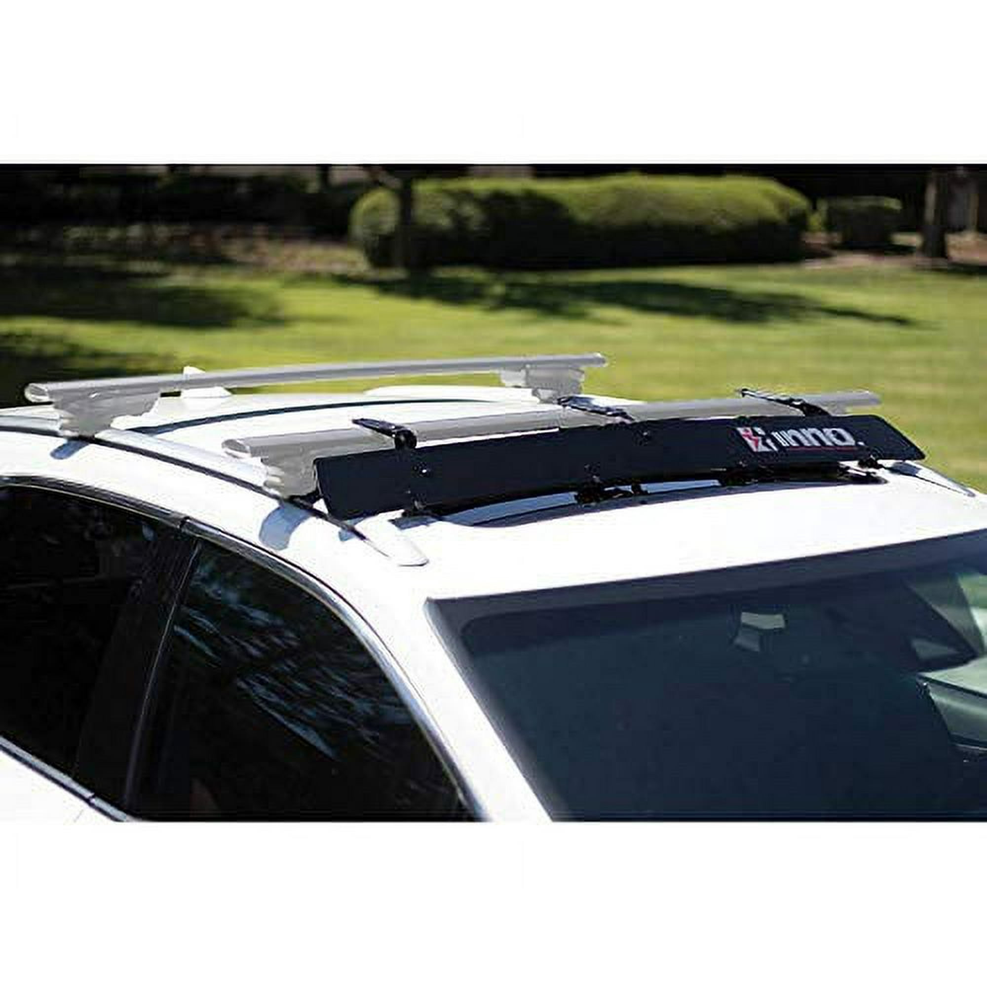 INNO Racks Roof Rack Wind Deflector INA261 For Use With Aero Square Round Crossbars Universal Mount 40 Inch Length x 4.5 Inch Height Medium Black 3 Layer ABS Plastic Walmart