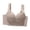 Gray, variant on Women's Front Closure Wireless Bra with Lace Longline Frame, Comfortable Lift Bra for Everyday Support