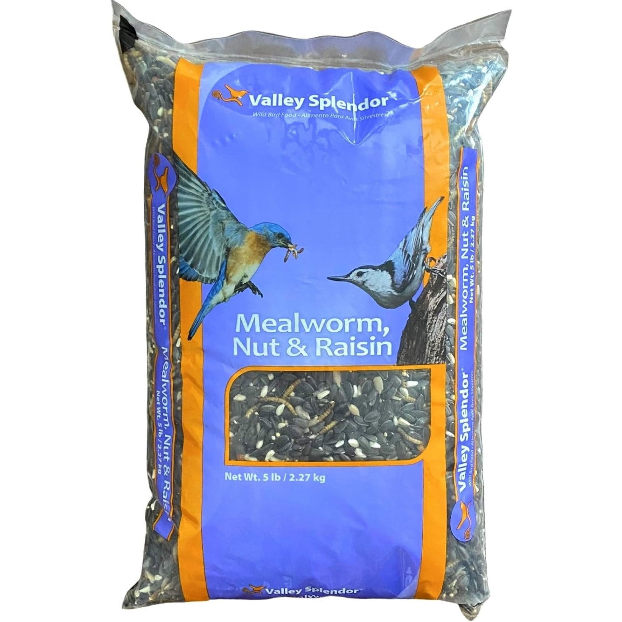 Red River Commodities Mealworm Bird Food - For All Pets, All Lifestages - 5 Pound Pack