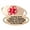 Red | Laser Engraving, variant on MedicEngraved Rose Gold Stainless Steel Custom Medical Alert Bracelet - 4mm Paperclip Link
