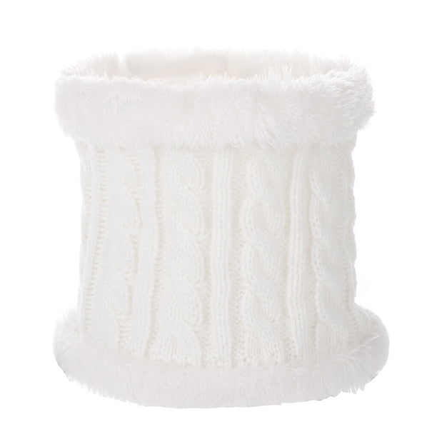 Sonducket Bufanda Bebé Invierno Cálido Kit Beanie Cap Delicada Elasticidad Protector Térmico Clima Frío Cómodo Calor Suministros Sombreros bufanda blanca