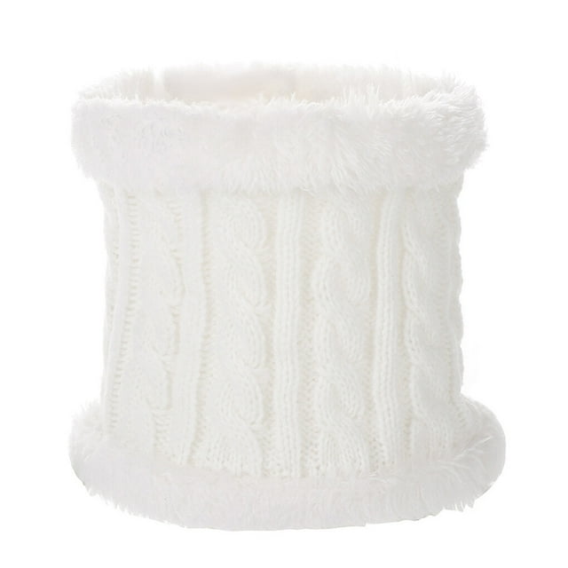 Sonducket Bufanda Bebé Invierno Cálido Kit Beanie Cap Delicada Elasticidad Protector Térmico Clima Frío Cómodo Calor Suministros Sombreros bufanda blanca