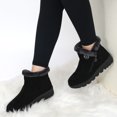 thumbnail image 5 of Ecetana Women Snow Boots Winter Shoes Faux Fur Lined Warm Comfortable Anti Slip Booties with Zippers, 5 of 6