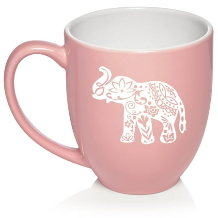 

Cute Elephant Ceramic Coffee Mug Tea Cup Gift for Her Women Wife Mom Sister Girlfriend Friend Family Boss Grandma Daughter Birthday Housewarming Cute Elephant Lover (16oz Light Pink)