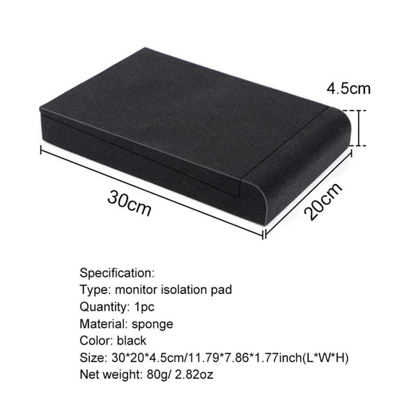stanreset Studio Isolation Pad High Density Noise Reduction Speaker Room Sound Absorption Cushion Desktop Soundproof Panel Accessories