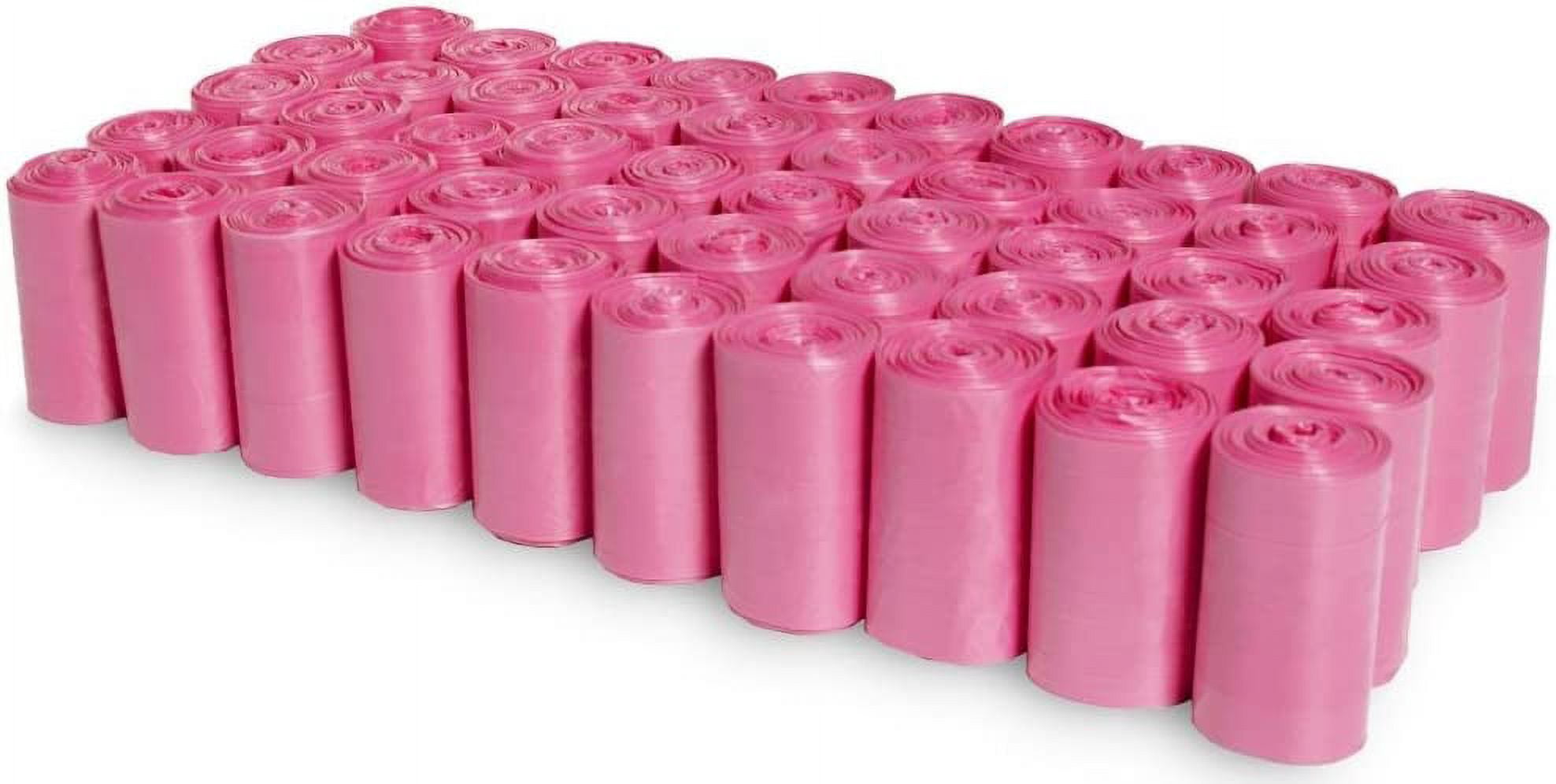 1000 Pet Waste Disposal Poop Bags with Dispenser Pick Up Bags Pink