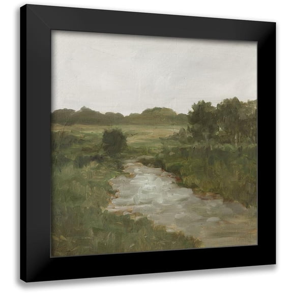 Harper, Ethan 12x12 Black Modern Framed Museum Art Print Titled - Tranquil Fen I