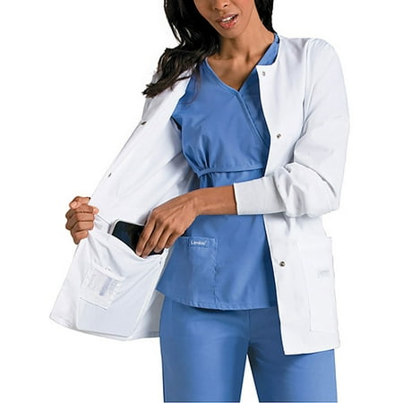 - Landau Women's Modern Notebook Lab w/ Embroidery Lab Coat