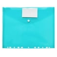 thumbnail image 4 of 8Pack Pockets Folders Side Loading Poly Pocket Plastic Envelopes Poly Envelopes Clear Document Folders for School and Office Supplies, 4 of 8