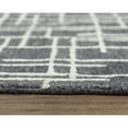 thumbnail image 4 of Alora Decor Classic 7'9" x 9'9" Geometric Charcoal/Black Hand Tufted Area Rug, 4 of 5