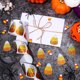 thumbnail image 1 of Seyotauo Halloween Pumpkin Stickers Roll 1.2in Laser Smiling Pumpkin Shape Waterproof Decals Orange Sparkly Self-Adhesive Stickers for Kids Halloween Party Envelope Scrapbook Decorations, 1 of 7