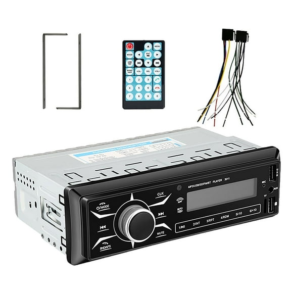 Reproductor MP3 para coche de 24 V, universal, de alto rendimiento, manos libres, radio WMA, WAV, Fla Audio Mando a distancia de 24 V.