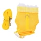 thumbnail image 5 of Conjunto De Correa De Plomo Para Chaleco Para Mascotas Pequeñas, Correa De Arnés De Conejo Ajustable De Color Amarillo Brillante, Malla Suave Y Transpirable Para Conejillos De, 5 of 7