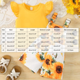 thumbnail image 3 of Toddler Baby Girls Clothes For 2t 3t 4t 5t 6t Girls Cute Summer Short Sleeve T Shirt Tops Shorts Clothes Sets Baby Girls Outfits 7t Children 18-24 Months, 3 of 7