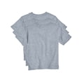 thumbnail image 2 of Hanes Essentials Toddler Cotton T-Shirt, Boys & Girls, 3-Pack Light Steel 4T, 2 of 6