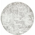 thumbnail image 6 of Hauteloom Elsa Living Room, Bedroom Area Rug - Modern - High Pile - Gray, Ivory, Black - 5'3"-Round, 6 of 11