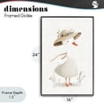 thumbnail image 4 of Stupell Industries Cottage Charming Goose in Sunhat Black Framed Giclee Art, 16 x 24, by Ink Drop Loft, 4 of 8