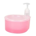 thumbnail image 2 of Dispensador de lavavajillas 2 en 1 con soporte para esponja Jabón lavavajillas para fregadero Rosa, 2 of 9