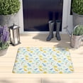 thumbnail image 2 of Colorful Dinosaur and Tropical Flannel Non Slip Door Rugs,Washable Door Mats Indoor,Decorative Door Mats,Dirt-Resistant and Absorbent Doormat for Entrance,Bedroom,Kitchen,Bathroom,23.5"x16", 2 of 5
