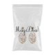 thumbnail image 2 of Pendientes Colgantes de Cuentas de Colores Ligeros para Novias Graduadas, 2 of 5