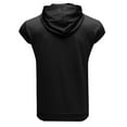thumbnail image 6 of SXcggal Sport Shirts Mens Summer Fashion Leisure Sports Solid Color Hooded Sleeveless Vest Top Stylish Handsome Soft Men's Hoodie, 6 of 6