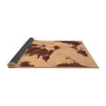 thumbnail image 2 of Ahgly Company Indoor Square Abstract Brown Modern Area Rugs, 4' Square, 2 of 4