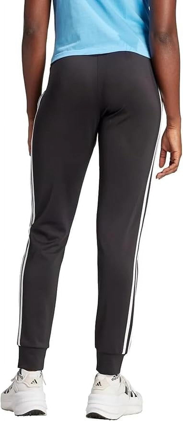 Adidas Ladies' 3 Stripe Aeroready Active Jogger - Womens Sweatpants (Black, M)