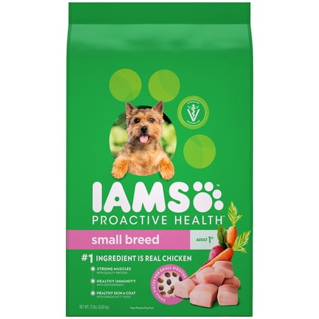 IAMS PROACTIVE HEALTH Small & Toy Breed Adult Dry Dog Food Chicken, 15 lb.