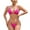 Hot Pink, variant on qucoqpe Bikini Sets for Women Women's High Waisted Bikini Swimsuits Triangle Top and Bottoms Beach Vacation Bathing Suit