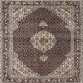 thumbnail image 1 of Ahgly Company Indoor Square Traditional Light French Beige Brown Medallion Area Rugs, 8' Square, 1 of 6