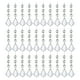 thumbnail image 2 of Juego de jarrones decorativos de plástico transparente y portavelas | 30 piezas para centros de mesa de bodas y hoteles | Soportes florales de 12 cm para eventos, 2 of 6