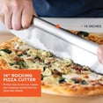 thumbnail image 6 of ACMETOP Pizza Peel 12 inch, Aluminum Metal Pizza Paddle Spatula with Foldable Wood Handle Rocker Cutter, Pizza Oven Accessories for Baking Homemade Pizza Bread, 6 of 9