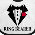thumbnail image 4 of Inktastic Tuxedo Ring Bearer Boys Baby Bib, 4 of 4