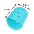 thumbnail image 2 of 4Pcs/Set Fingertip Anti-skid Ventilated Design Silicone Playing Piano Finger Protector for Musical Instrument Lover-L,Blue, 2 of 8