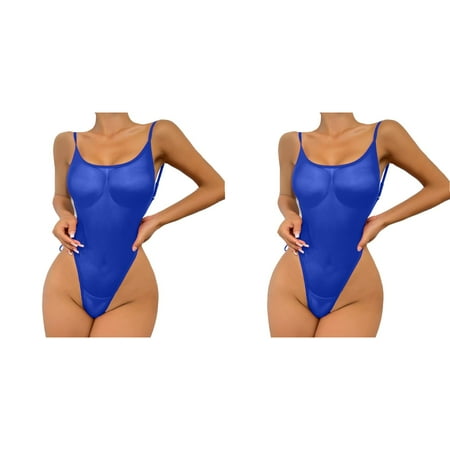2 Pack Women s 1 Piece Backless Mesh Bodysuit Neck Lace Up Sheer Teddy Nightie Lace Up Lingerie Fishing Net Underwear Sleepwear Steel Ring Pajamas Gart Lingerie Dress with Leg Straps