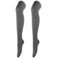 thumbnail image 1 of Calcetines de baile cosplay para mujer, calcetines hasta la rodilla de color liso, calcetines altos para mujer, calcetines de rendimiento, 1 of 6