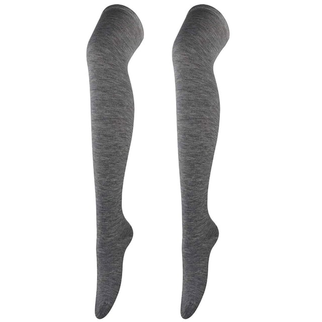 Calcetines de baile cosplay para mujer, calcetines hasta la rodilla de color liso, calcetines altos para mujer, calcetines de rendimiento