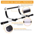 thumbnail image 5 of Doorway Pull Up Bar, 440 LB Max Heavy Duty Steel Chin-Up Bar, Secure No-Screw Door Frame Workout Bar for Home Gym, 5 of 7