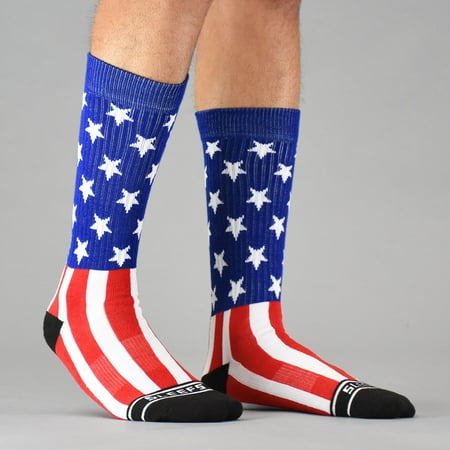 

USA America Flag Crew Socks