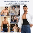thumbnail image 5 of KIWI RATA Mens Waist Trainer Trimmer Tummy Control Shapewear Slimming Girdle Stomach Band Back Support Body Shaper Belt, 5 of 6