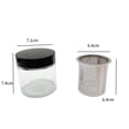 thumbnail image 2 of Tarro de limpieza,Anillos Gafas Joyas Taza de limpieza Botella de vidrio,Taza de lavado de diamantes Tarro de limpieza de piedras preciosas,Botella de lavado manual con tamiz de acero, 2 of 7