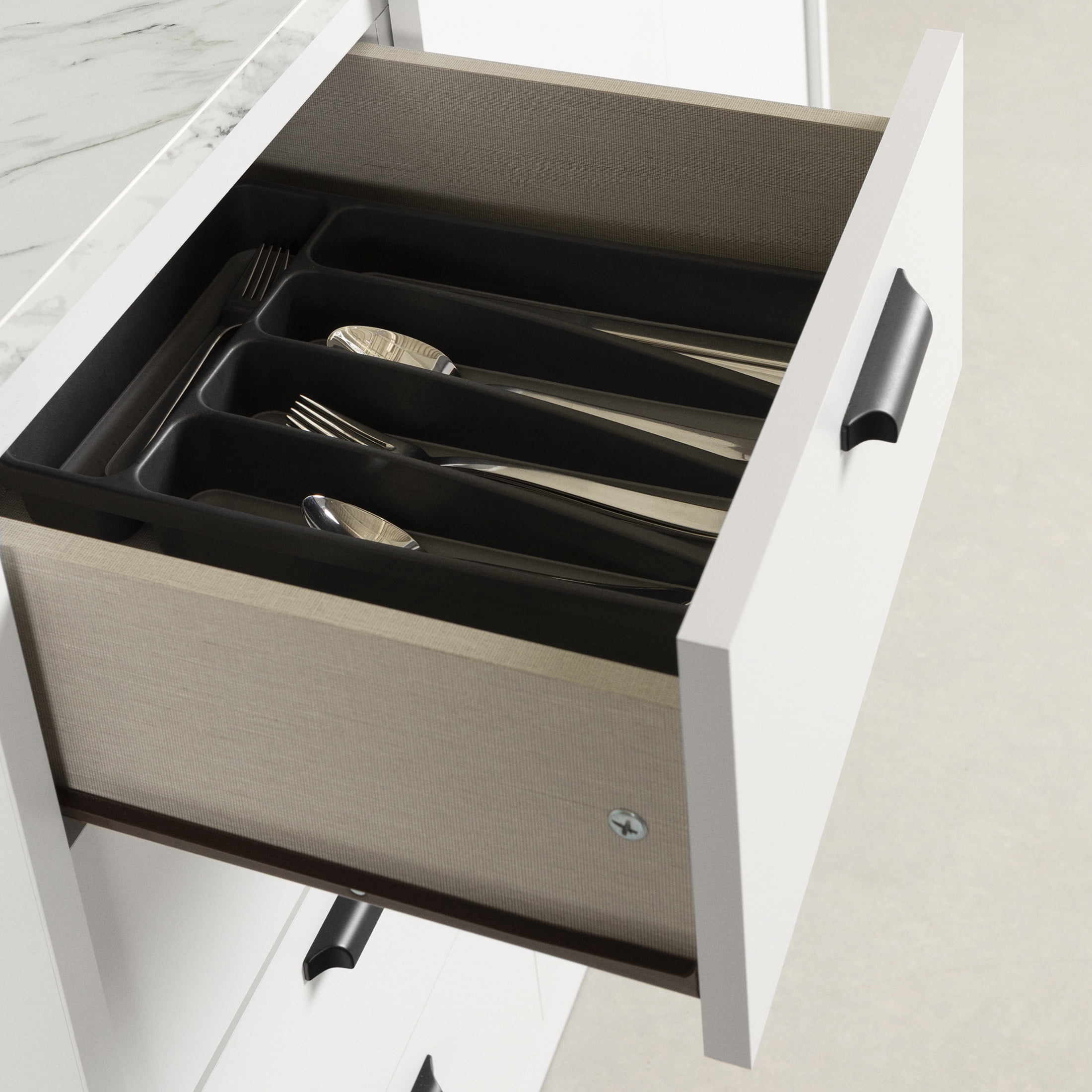 South Shore Myro, Farmhouse Kitchen Island,  White