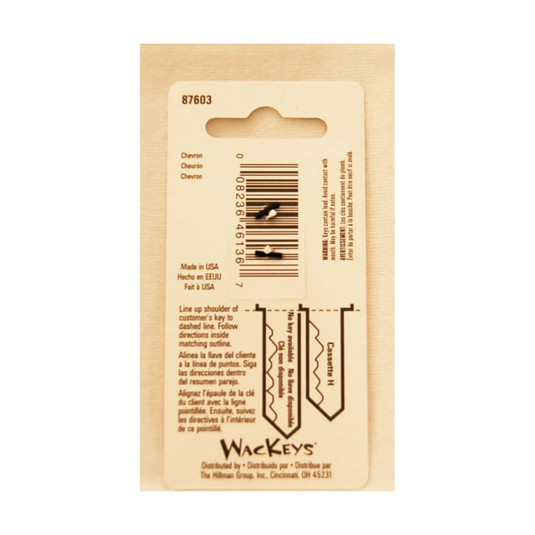 Hillman Wackey Skull House/Office Universal Key Blank Single Hillman Wackey Skull House/Office Universal Key Blank Single