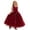Red, variant on Girls Chiffon Ballet Dance Skirt Elasticated Waist A-Line Practice Skirt for Kids Dance Recital