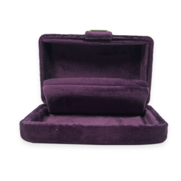 Joyero de terciopelo Advancent estuche para anillo de bodas y Collar púrpura HA076034-01