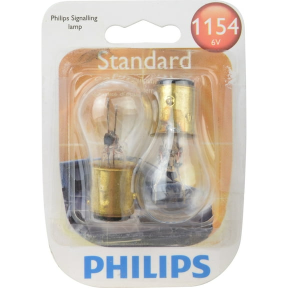 Philips Standard Miniature 1154, Clear, Twist Type, Always Change In Pairs!