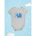 thumbnail image 3 of Funny Kiddie Elephant Art Bodysuit Infant -Image by Shutterstock,  Newborn, 3 of 4