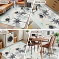 thumbnail image 6 of Teal Spring Floral Area Rug 4x6 Washable Rug Non Slip Vintage Botanical Summer Flowers Large Area Rug Indoor Floor Carpet for Entryway Bedroom Kitchen Living Room Home Office Dining Room Nursery, 6 of 7
